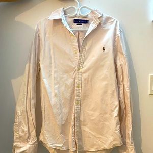 Ralph Lauren men’s shirt - baby pink, slim fit, size L